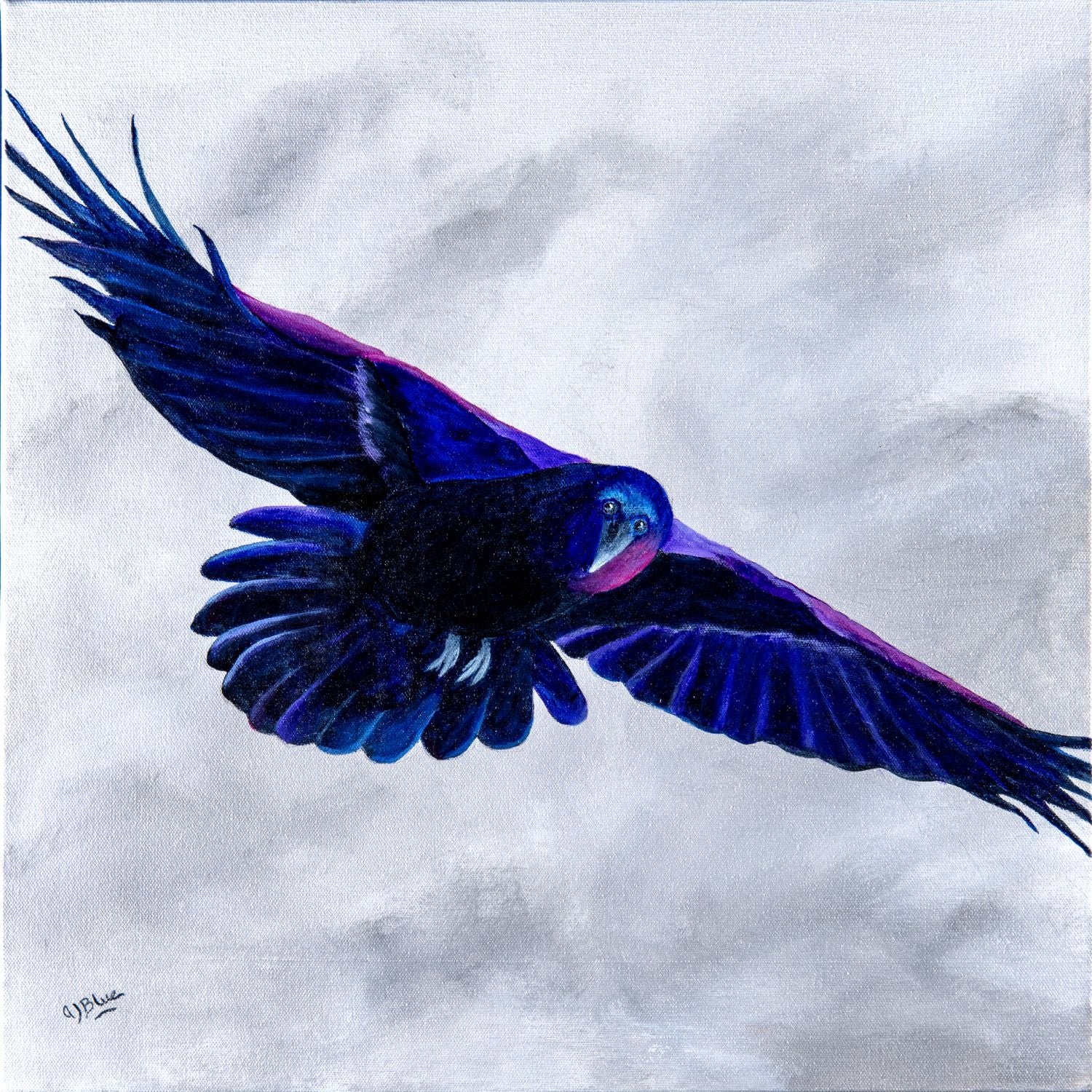 Eyes in the Sky, acrylic, 20 x 20"